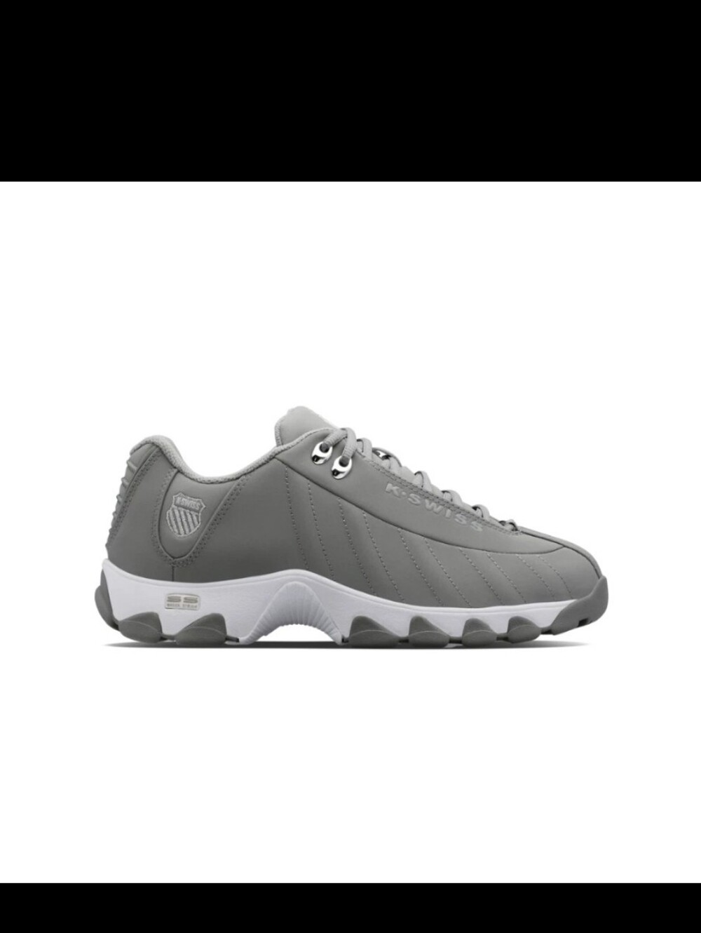 K-Swiss Men's ST 329 CMF Leather Sneaker Neutral/Gray/Silver - Picture 7 of 9